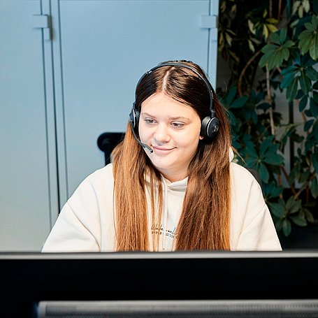 Lehrling im Büro