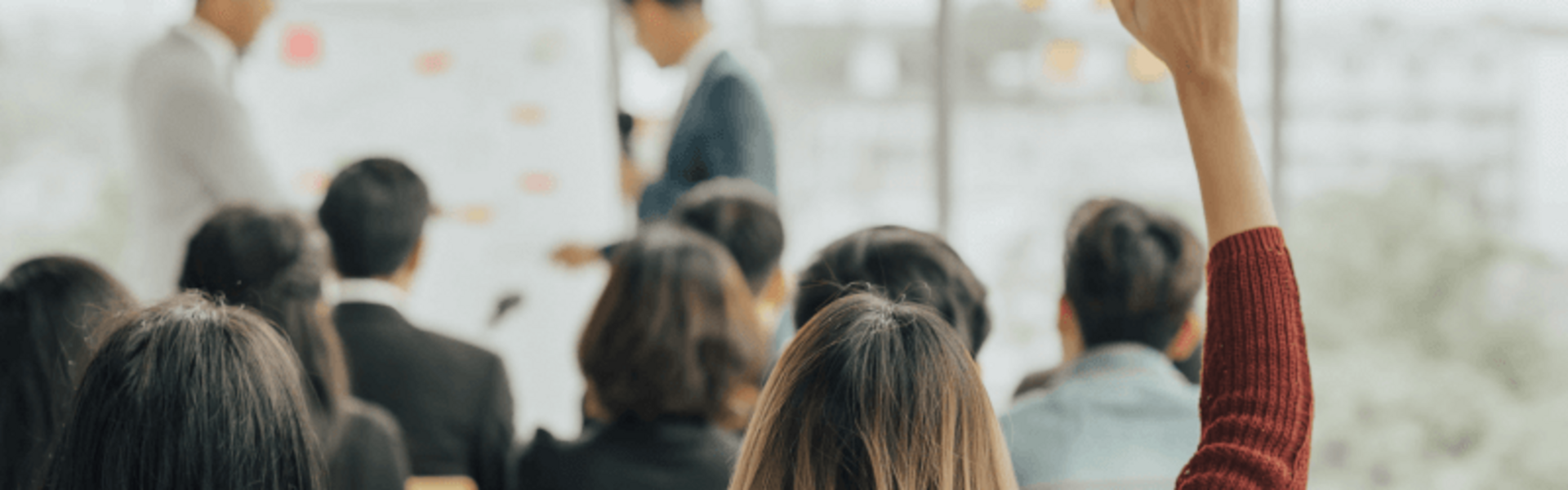 Aufzeigen während dem Unterricht in der WH-Akademie